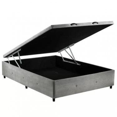 Imagem de Base para Cama Box Casal com Baú 1400 S. Design, Cinza