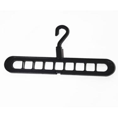 Imagem de Kit 10 Cabides ORGANIZADOR Preto - TF Injetados