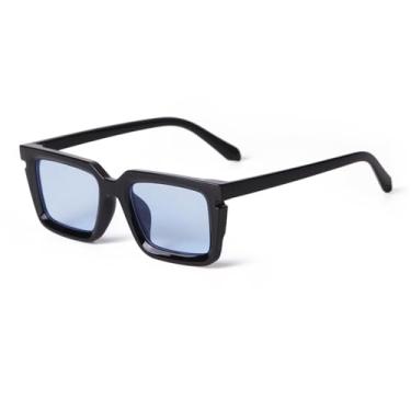 Imagem de Óculos de sol com gradiente de cor, feminino e masculino, lente azul para esportes ao ar livre, corrida e equitação, C5