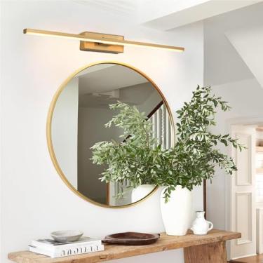 Imagem de Luz de espelho LED banheiro 315° rotação lâmpada de parede ângulo ajustável moderno interior luzes de parede iluminação de imagem metal iluminação de parede para banheiro armário sala de estar