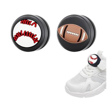 Imagem de Suporte de sapato à prova d'água compatível com Airtag, capa com clipe de silicone escondido de desenho fofo para Air Tag, pacote com 2 (C)