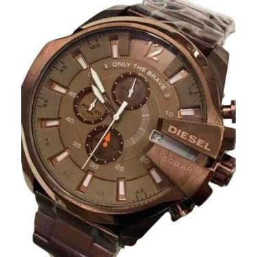 Imagem de Relógio Masculino 10Bar Diesel Mega Chief Bordo - Majestoso Joias e Ac