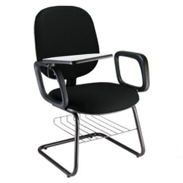 Imagem de Cadeira Universitária Com Prancheta Para Escolas Linha Uno Preto