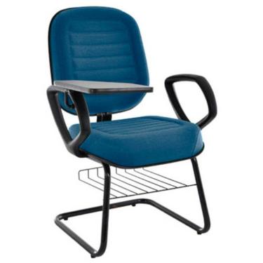 Imagem de Cadeira Universitária Com Prancheta Linha Blenda Azul
