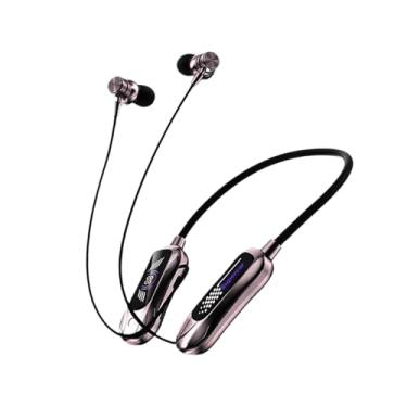 Imagem de Generic Fone de ouvido esportivo com faixa para pescoço, estéreo, para podcast, com microfone, ideal para caminhadas, ciclismo, escalada e uso interno e