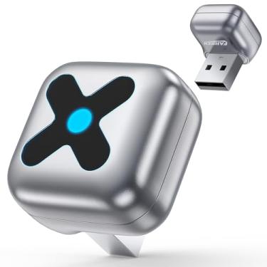 Imagem de FAHREN Adaptador CarPlay sem fio 2 em 1, Plug & Play, comutação de usuário com um clique