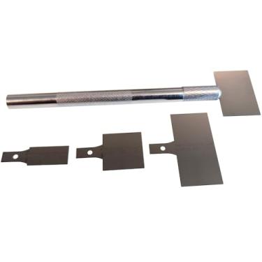 Imagem de CHIP QUIK SS-Metal-Pen Kit de caneta de rodo de pasta de solda de aço inoxidável, 0,2 mm de espessura (4 lâminas)