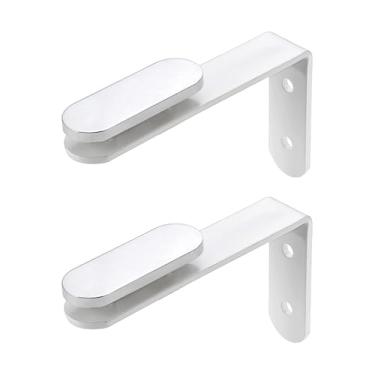 Imagem de shamjina 2x Clips Divisórios de Mesa, Suportes para Divisórias de Mesa, Reforço Estrutural, Resistentes para Mesas de Escritório, Suportes Práticos para, Branco