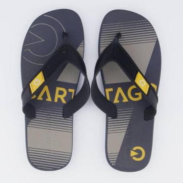 Imagem de Chinelo Cartago Dakar Preto e Cinza, 40
