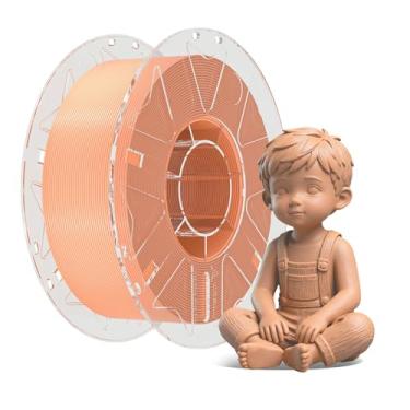 Imagem de Creality Filamento RFID para impressora 3D, pacote de filamento Hyper PLA de 1,75 mm para impressão 3D, filamento Hyper PLA RFID, alta precisão, carretel de 1 kg (rosa pêssego)