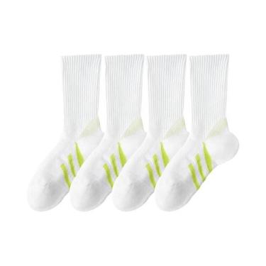 Imagem de Meias De Cano Médio Com Suporte De Arco E Amortecimento Grosso Para Ba