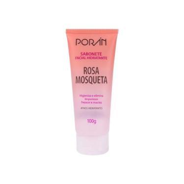 Imagem de Sabonete Rosa Mosqueta Poran - Hidratante Facial Corporal, 100g - Pele Macia e Suave - Espuma Cremosa e Perfume Delicado