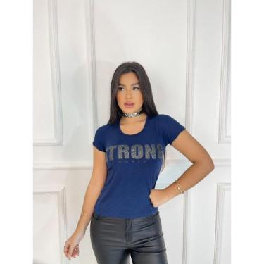 Imagem de Blusa feminina estampada Mulher Forte, Strong Women - GK TODA BELA, Az