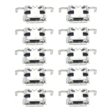 Imagem de 2X Conector De Carga Micro Usb Controle Xbox One Kit 10Un