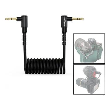 Imagem de 2X Cabo Adaptador P2 3,5Mm Trs/Trs Para Mic Rode E Câmera Ds