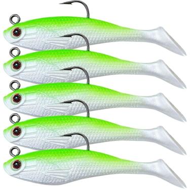 Imagem de Kit 5 Iscas Artificiais Realista P/Tucunaré Robalo Lambari Kit 5 Iscas-Unissex