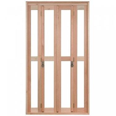 Imagem de Porta de Madeira Balcão Pantográfica 213x150cm com Batente de 9,4cm Ew