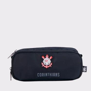 Imagem de Estojo Corinthians Duplo Preto - Xeryus, Único