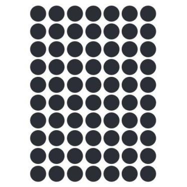 Imagem de Etiqueta Colacril bola 13mm preto 420 etiquetas