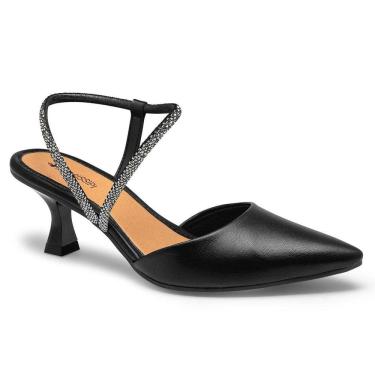 Imagem de Sapato Feminino Salto Fino Tira Strass Brilhante Mississipi