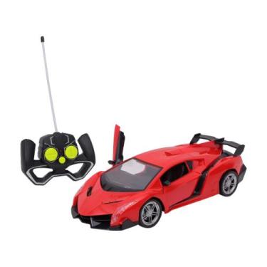 Imagem de Brinquedo Infantil Carrinho de Controle Remoto Super Sport Vermelho Zi