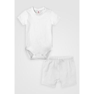 Imagem de Conjunto 2pçs Zupt Baby Body Curto Branco-Unissex