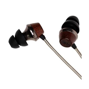 Imagem de Symphonized ALN 2.0 Fones de ouvido intra-auriculares de madeira genuína, com isolamento de ruído, fones de ouvido com cabo inovador de tecnologia Shield e microfone (Gunmetal)