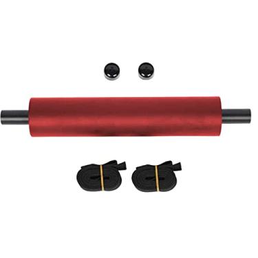 Imagem de rockible Pedal de caiaque ajustável para prancha de com alças leve, profissional, bom desempenho, peças sobressalentes, portátil, fácil de instalar, Vermelho