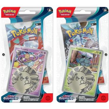Imagem de Pokemon TCG: Scarlet & Violet - Paradox Rift - Checklane Blister Pack (Random, Pineco OR Sinistea)