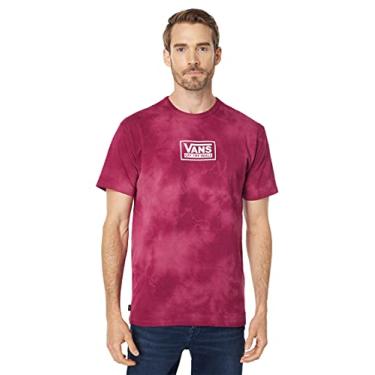 Imagem de Vans Camiseta masculina com logotipo no peito esquerdo, (Tingimento spot Otw), Raspberry Radiance, XG