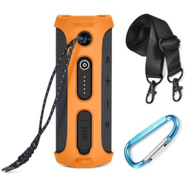 Imagem de LICHIFIT Capa protetora de silicone para JBL FLIP Essential 2 Bluetooth Speaker Shell Sleeve Hand Bag Shoulder Case Box Accessories