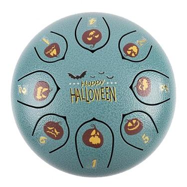 Imagem de Tambor etéreo de 15 cm, 8 tons, presente de dia das bruxas, pandeiro multicolorido, adequado para treinamento fetal, apresentação musical, iniciação musical, instrumentos de meditação de ioga