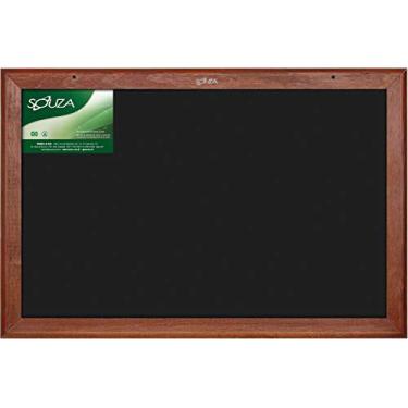 Imagem de Souza & Cia, Quadro Negro com Moldura Mogno, (Ref: 2101), 40x30