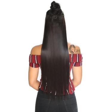 Imagem de Aplique Tic Tac Liso 70 Cm - Idêntico Ao Humano - Longo Com Volume - I