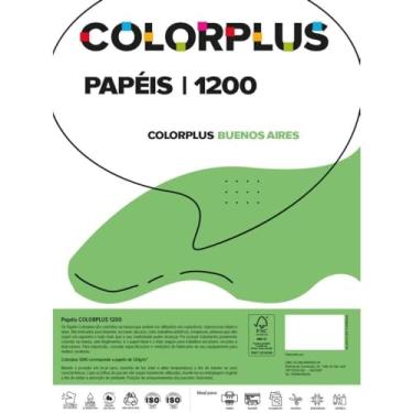 Imagem de Papel Cartolina, Blendpaper, Dupla Face, Color Plus, 48X66Cm, 120G, Verde, Pacote Com 10 Folhas