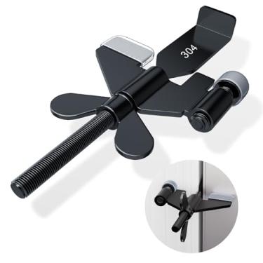 Imagem de ToolinHand 1 fechadura portátil ajustável, fechaduras de porta de hotel para segurança de viajantes, evita entrada não autorizada, trava de segurança para quartos de viagem (1 pacote)