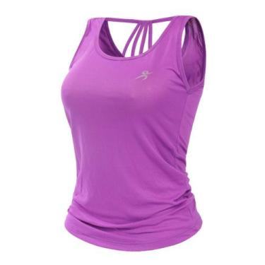 Imagem de Camiseta fitness regata Femininna Dryfit strappy caminhada Treino acad