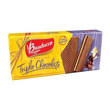 Imagem de Biscoito Wafer Triplo Chocolate BAUDUCCO 140g