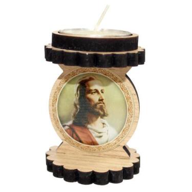 Imagem de Porta Vela Luminária Mini Pai Nosso em MDF - Zanato