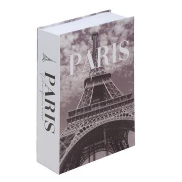 Imagem de Cofre Camuflado Formato de Livro Discionario com Chave Porta Joias de 