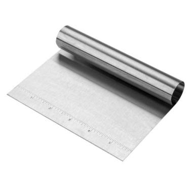 Imagem de Fatiador de massa com medidor Aço Inox 15cm Prata - Cromus