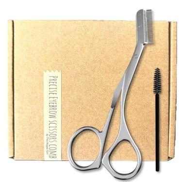 Imagem de Tesoura de sobrancelha precisa por This Hippie Girl- Pente de tesoura de aço inoxidável para aparar sobrancelhas, modelador de sobrancelhas, também barbas e bigodes - Feito no Japão