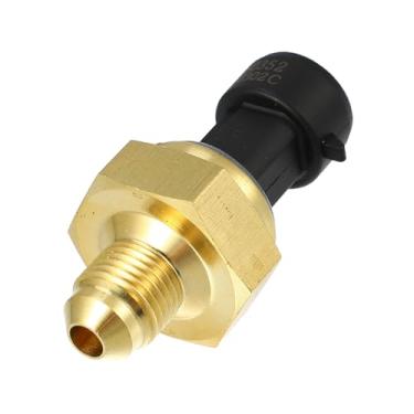 Imagem de A ABSOPRO Sensor de pressão de óleo do motor, para Ford F-250 Super Duty 8 Cyl 6.0L Diesel OHV 2005-2007, Metal, 5C3Z-9J460-A, substituição de item tom de latão preto