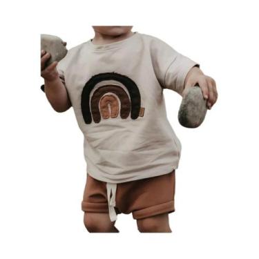 Imagem de Shorts de Algodão Triângulo para Bebês - Verão - Moda, 18-24 meses, Ca