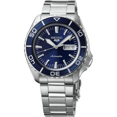 Imagem de SEIKO Relógio esportivo masculino SRPK97 5, Azul