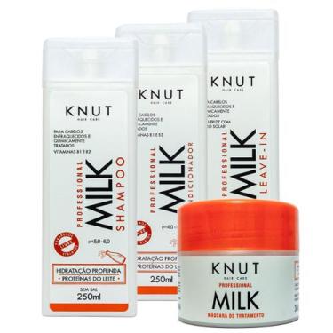 Imagem de Kit Hidratação Imediata Knut Milk Para Cabelos Ressecados
