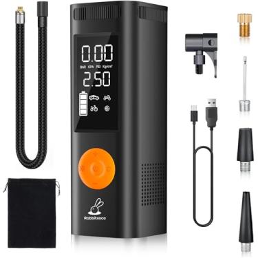 Imagem de Compressor de ar portátil para inflador de pneu - Inflador de pneu portátil 150PSI 4x mais rápido para carro - Bomba de ar para pneus de carro com pressão digital AutoOff bomba de ar inteligente