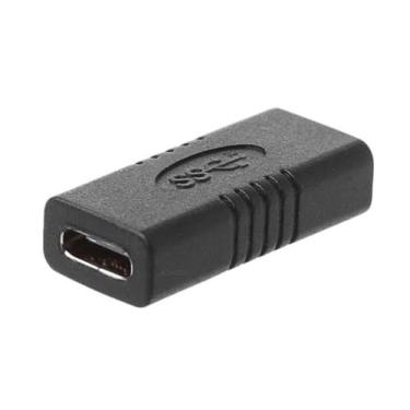 Imagem de A3vsbr adaptador usb tipo extensão otg type c fêmea x fêmea