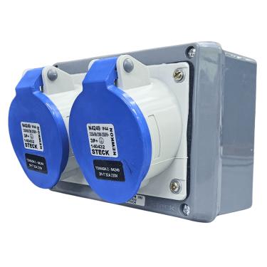 Imagem de Quadro Sobrepor C/ 2 Tomadas Ind. N4249 IP-44 Cód. S304135 – Steck