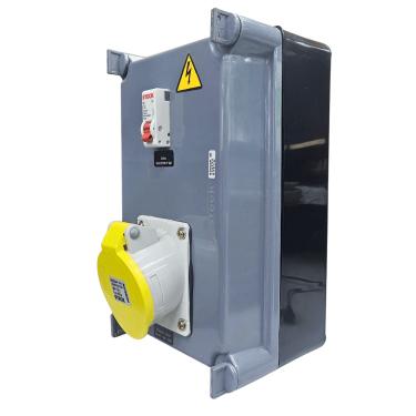 Imagem de Quadro Sobrepor C/ Disj. Mono Sd C32A + 1 Tomada Ind. N3244 IP-40 Cód. S310104 – Steck